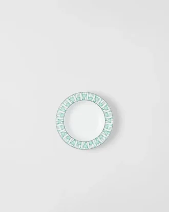 磁器製スーププレート2枚セット – ヴィエナ・グリーン