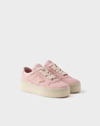 Downtown Downtown Re-Nylon＆スエード スニーカー