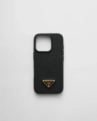 iPhone 16 Pro用Saffianoレザーケース