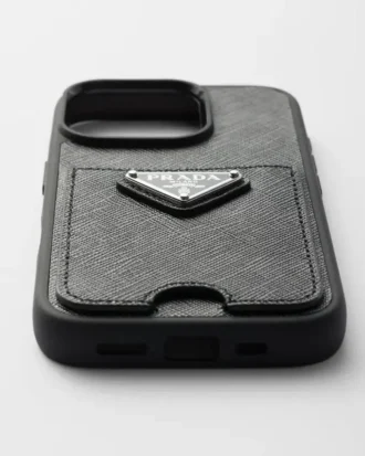 iPhone 16 Pro用Saffianoレザーケース