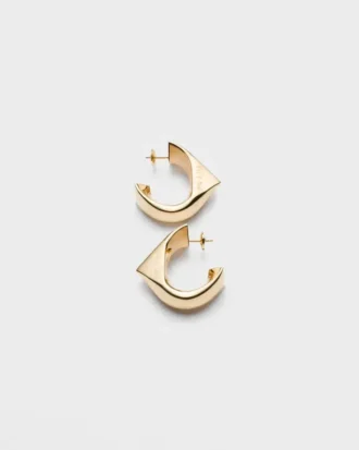 イエローゴールド製「エターナル・ゴールド」ミディアムイヤリング