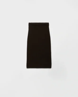 透かし編みカシミヤニットスカート