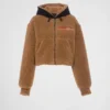 クロップド ダブルフリースジャケット