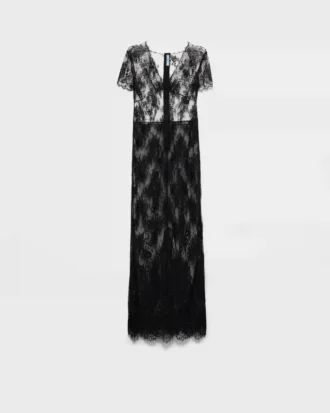 ロングレースドレス