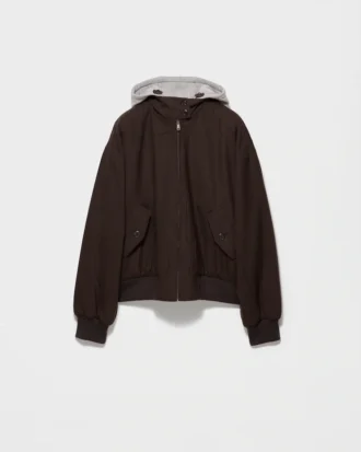 フード付きラッシュステッチジャケット