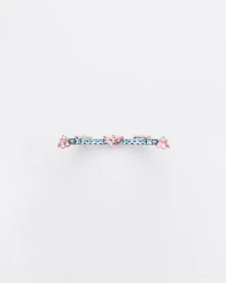 「クーレ・ヴィヴァンテ」ブレスレット – ホワイトゴールド、モルガナイト、アクアマリン