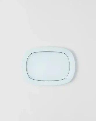 長方形磁器トレイ – セラドン