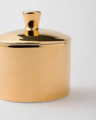 磁器製シュガーボウル – 純金