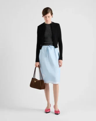 半袖カシミヤセーター