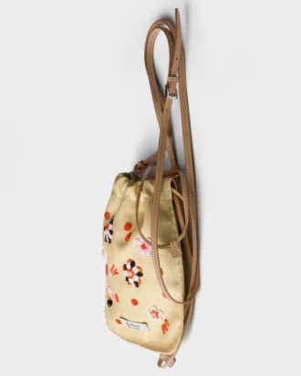 刺繍入りキャンバス製スマートフォンケース