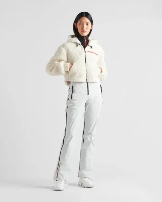 クロップド ダブルフリースジャケット