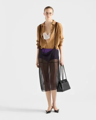 長袖コットンピケ ポロシャツ