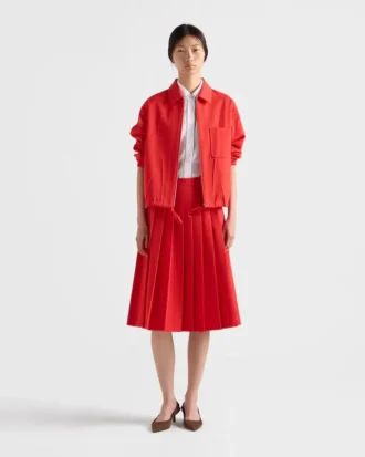 半袖ポプリンシャツ