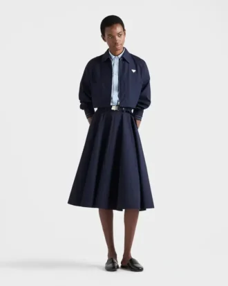 半袖ポプリンシャツ