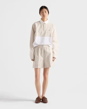 シャンブレー ショーツ