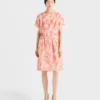 フローラルプリント クロケドレス