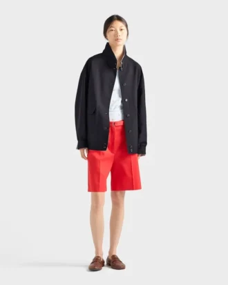 キッドモヘアとポプリンのジャケット