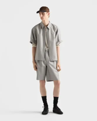 半袖ナッパレザーシャツ