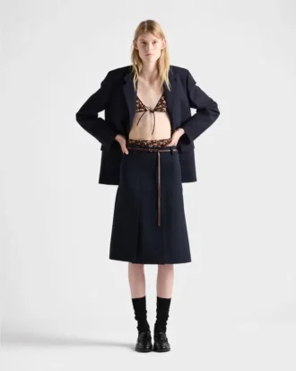 フローラルプリントのジョーゼットブラ