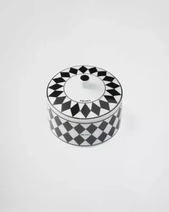 磁器製ボックス – チェッカーボード