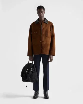 スエード カバン ジャケット