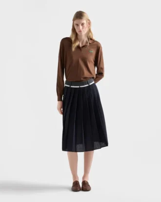 シルクポロシャツ