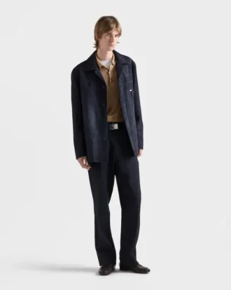 スエード カバン ジャケット