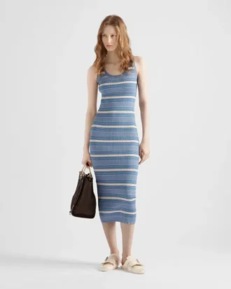 ストライプ柄コットンドレス