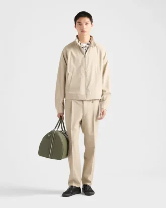 プリントコットンブレンドシャツ