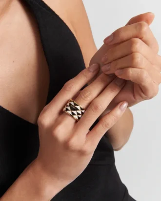 エナメル加工メタルリング