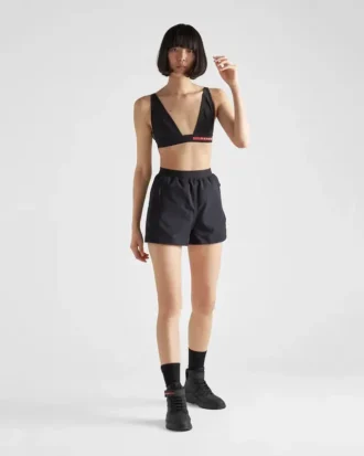 ストレッチジャージー製スイムトップ