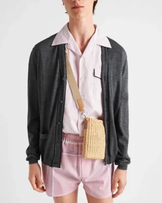 プリントレザーバレリーナシューズ