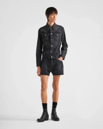 デニムブルゾンジャケット