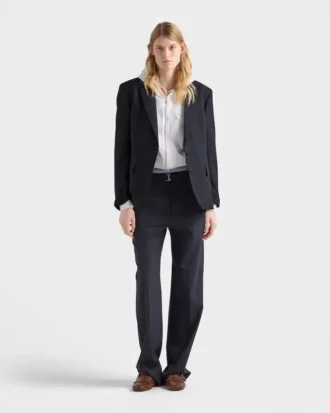 シングルブレスト ウールジャケット