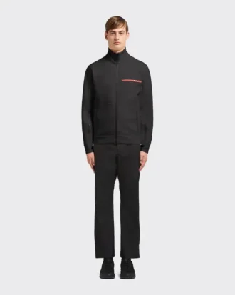 リサイクル素材を使用したダブルテクニカルジャージー スウェットシャツジャケット