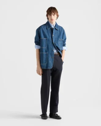 ライトデニム ブルゾンジャケット