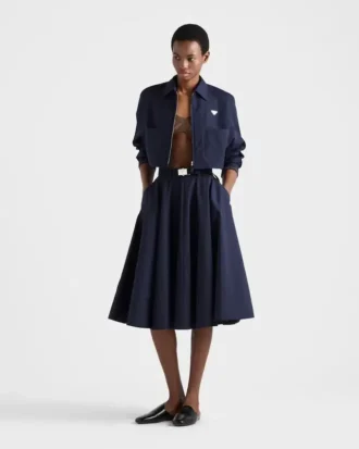 ポプリン ブルゾンジャケット