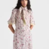 フローラルプリント ジョーゼットドレス