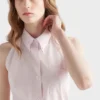 ノースリーブ ポプリンシャツ