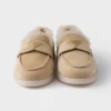 スエード＆シープスキンローファー