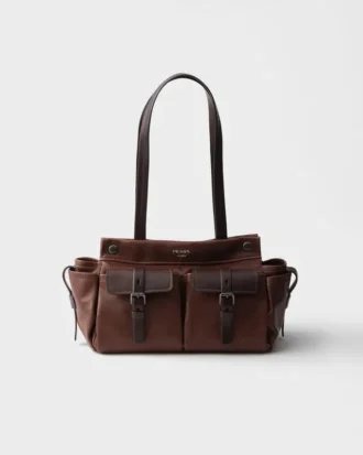 Prada ルート ミディアム レザートートバッグ