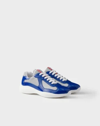 パテントレザーとテクニカルファブリックを使用したPrada America’s Cup スニーカー