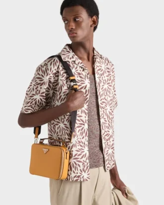 Prada Brique ミディアム Saffiano レザーバッグ