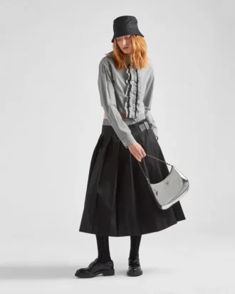 Prada Cleo ブラッシュドレザー ショルダーバッグ