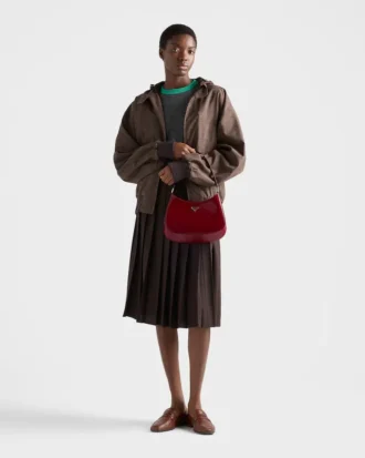 Prada Cleo ブラッシュドレザー ショルダーバッグ