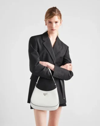 Prada Cleo ブラッシュドレザー ショルダーバッグ