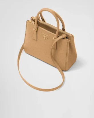 Prada Galleria ミディアム オーストリッチレザー バッグ