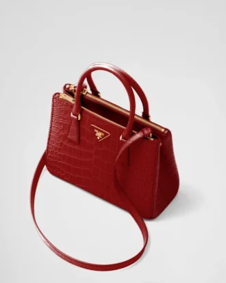 Prada Galleria ミディアム クロコダイルレザー バッグ