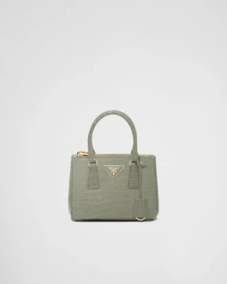 Prada Galleria Mini クロコダイルレザー バッグ