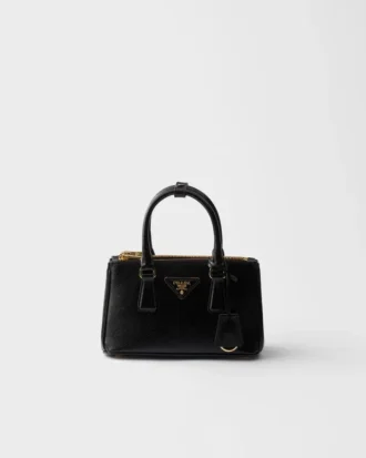 Prada Galleria パテント Saffiano レザー ミニバッグ